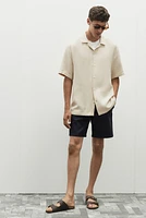 Regular Fit Textured Resort Shirt