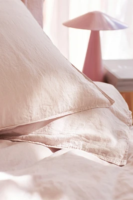 Linen-blend Twin Duvet Cover Set