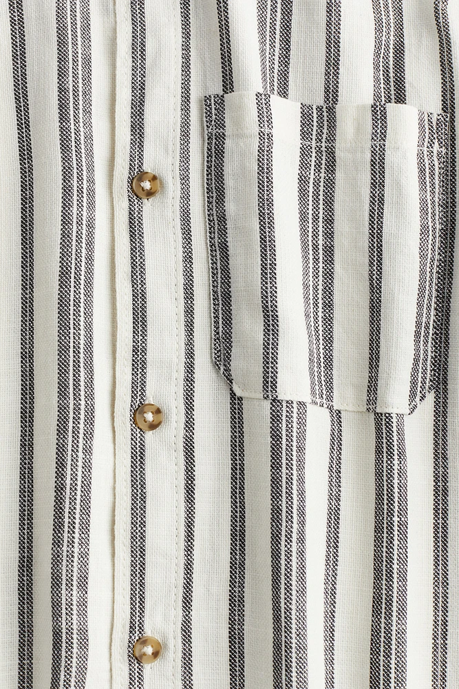 Short-sleeved Cotton Shirt