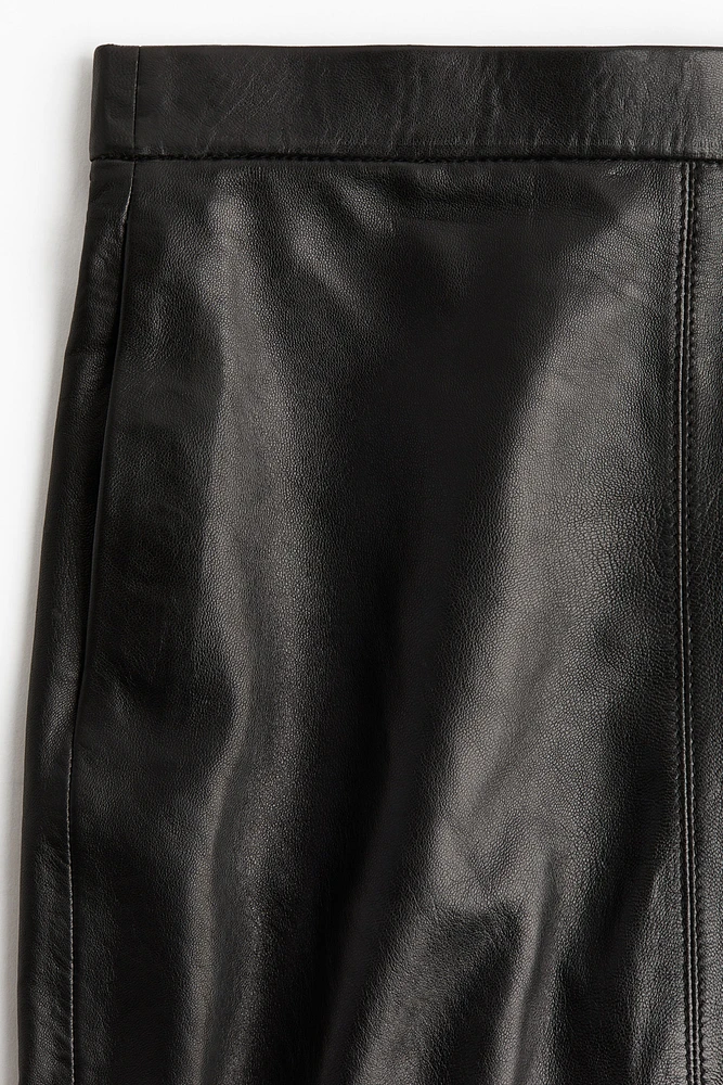 Leather Pencil Skirt