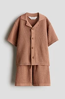 2-piece Pointelle-Knit Cotton Set