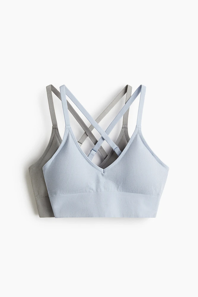 2-Pack Medium Support Sports Bras with DryMove™