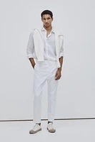 Slim Fit Dressy Linen-blend Pants