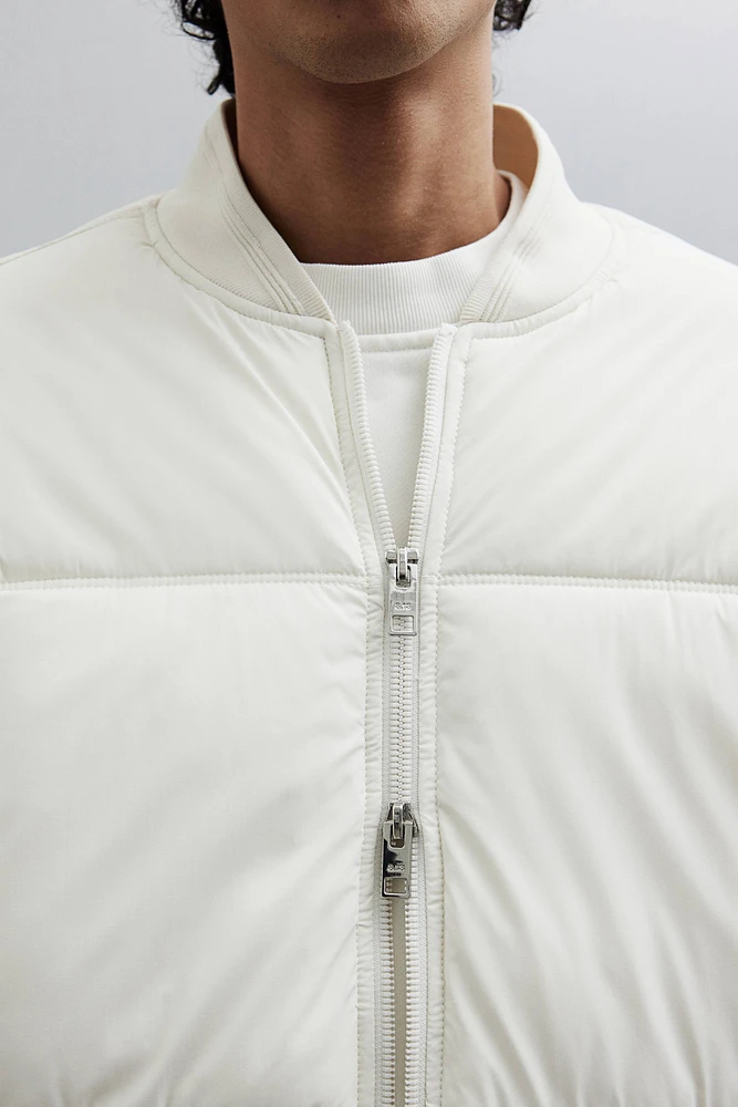 Loose Fit Padded Bomber Jacket