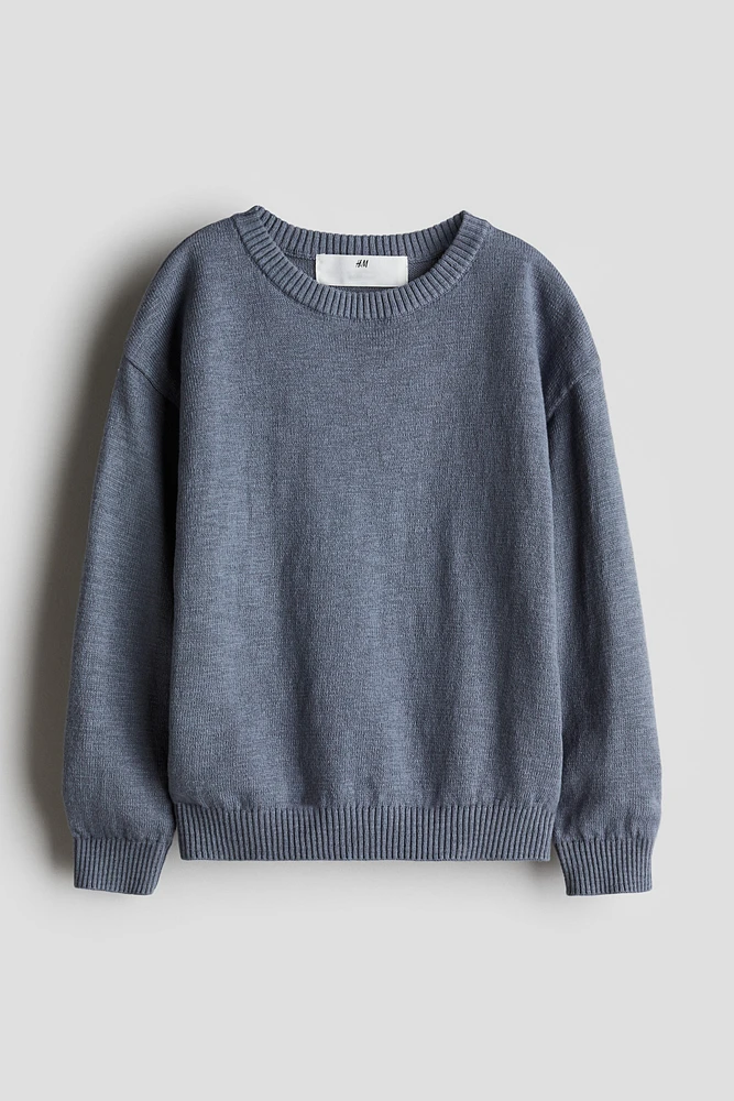 Loose-Fit Cotton Sweater