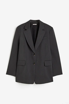 Oversized Twill Blazer