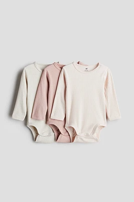 3-pack Ribbed Bodysuits
