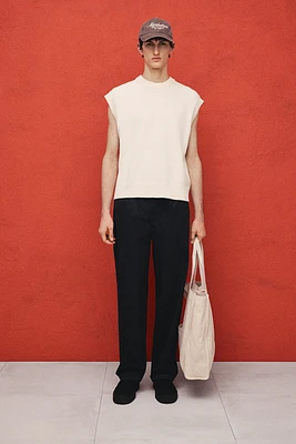 Relaxed-Fit Poplin Pants
