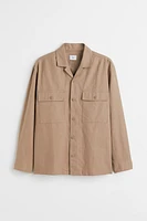 Relaxed Fit Linen-blend Overshirt