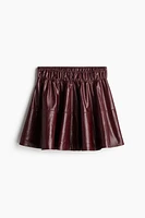 Flared Coated Skirt