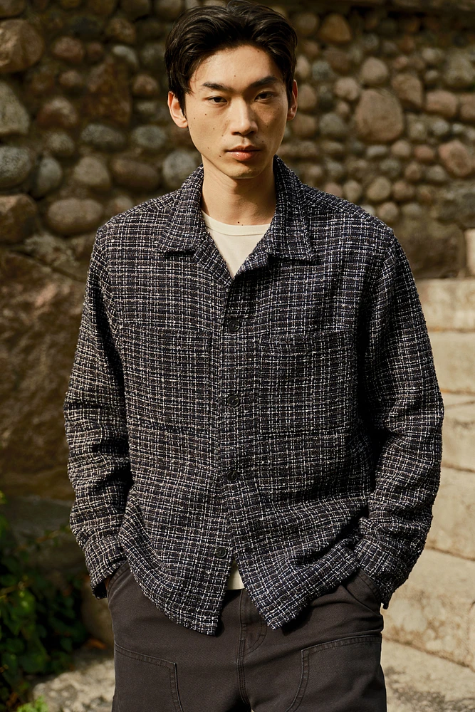 Regular Fit Waffled Overshirt