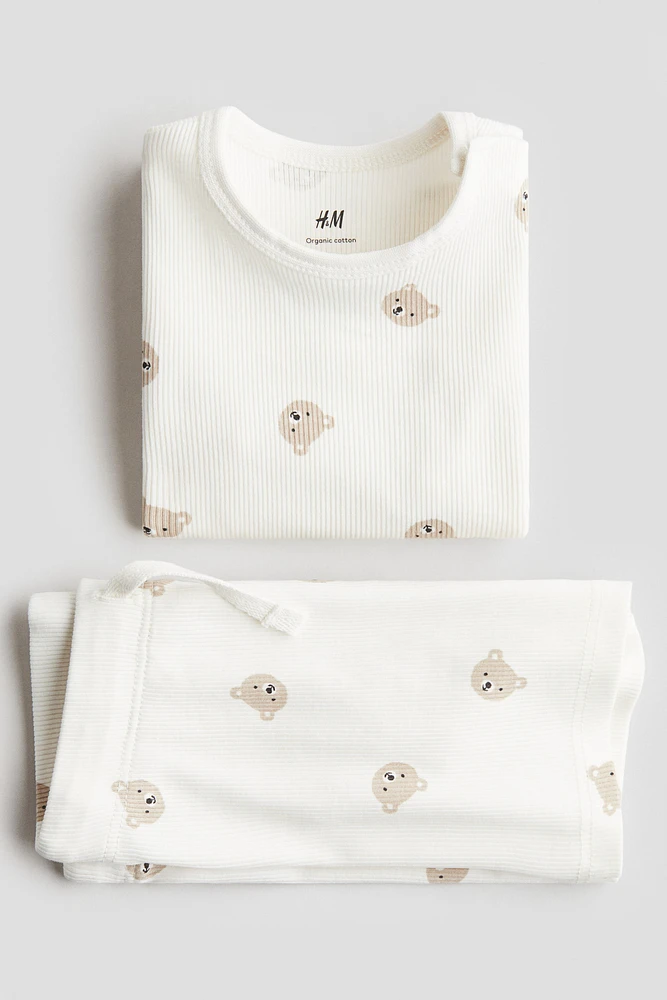 2-piece Ribbed Cotton Set