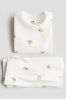 2-piece Ribbed Cotton Set