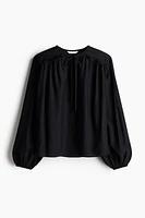 Ruffle-Trimmed Blouse