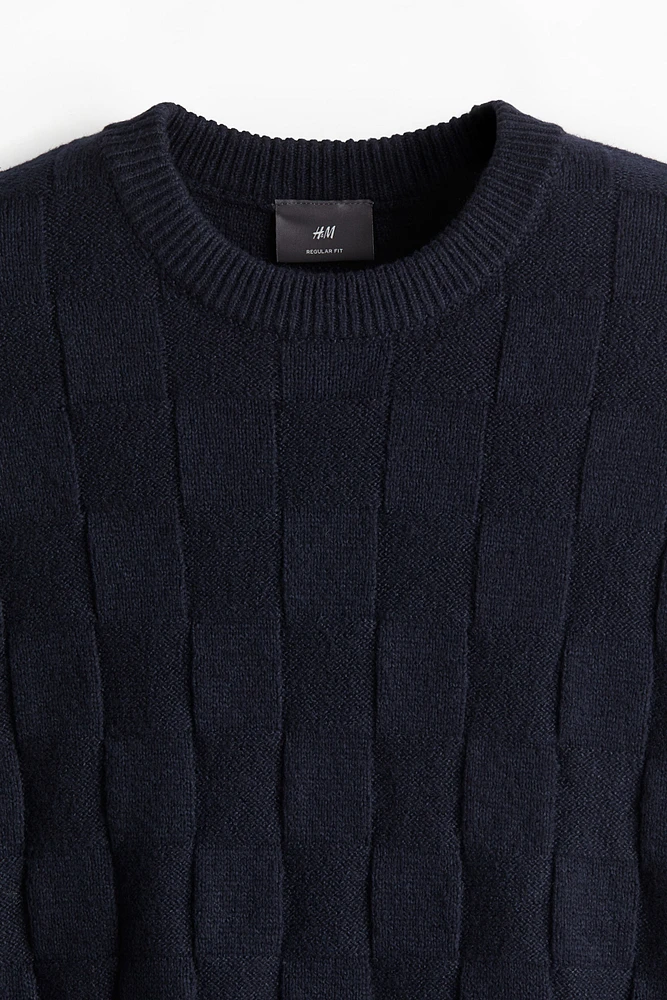 Regular Fit Textured-Knit Sweater