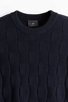 Regular Fit Textured-Knit Sweater