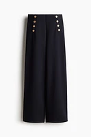 Button-front Pants