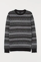 Jacquard-knit Sweater