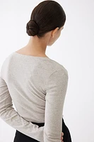 MAMA Ribbed Nursing Top