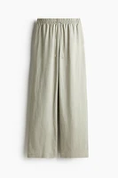Linen-Blend Pants