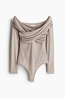 Draped Thong Bodysuit