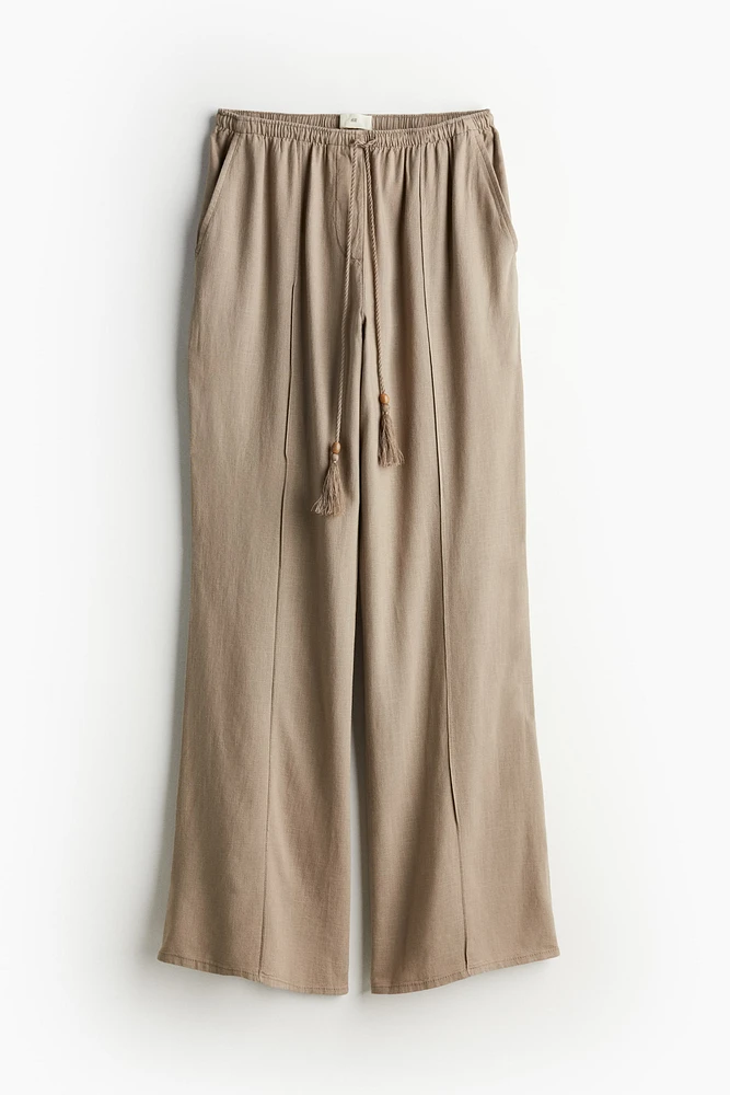 Linen-blend Pants