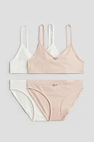 Ensemble de sous-vêtements 4 pièces en coton