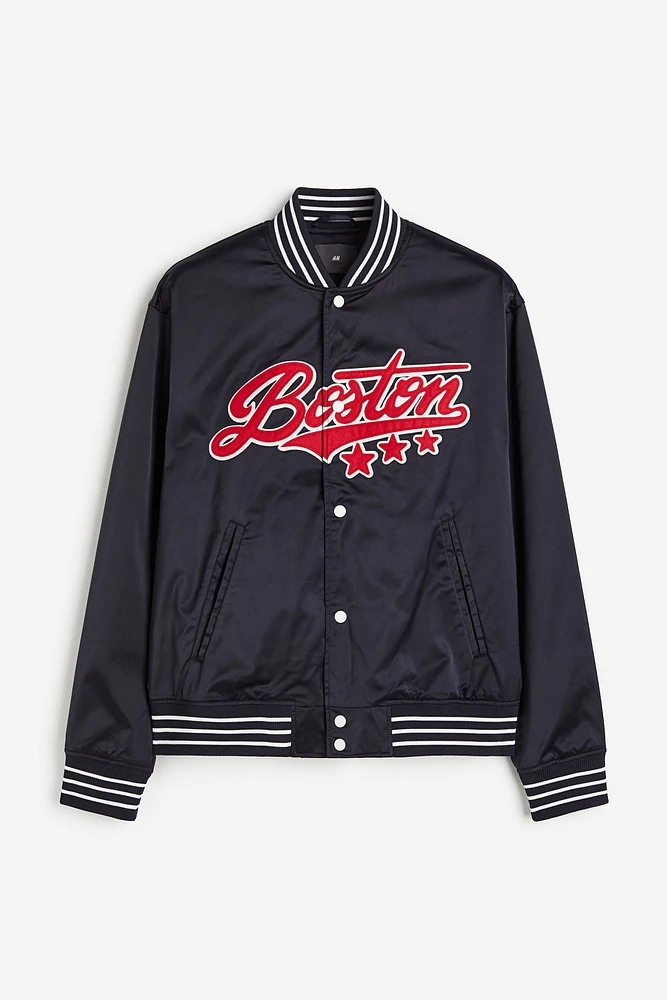 Satin Baseball Jacket