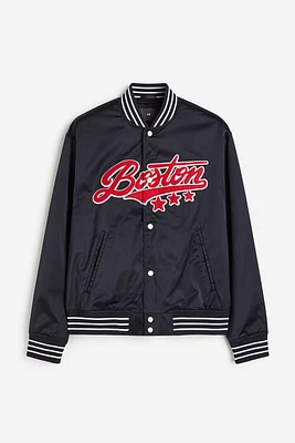 Satin Baseball Jacket