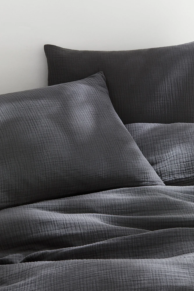 Parure de couette lit double en mousseline