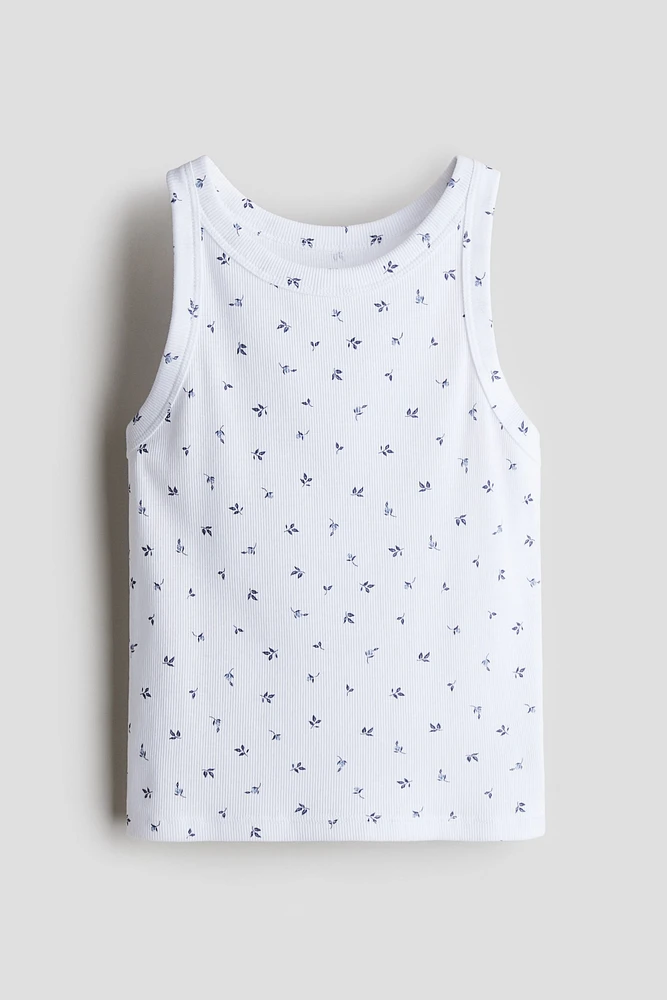 Ribbed Cotton Tank Top