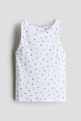 Ribbed Cotton Tank Top