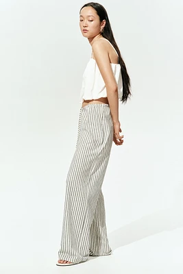 Pantalon droit avec cordon de serrage