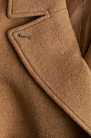 Wool-Blend Tie-Belt Coat