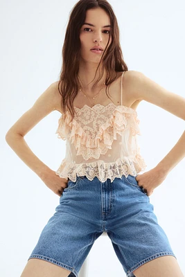 Denim Bermuda Shorts