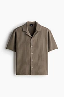 Regular Fit Ribbed resort shirt