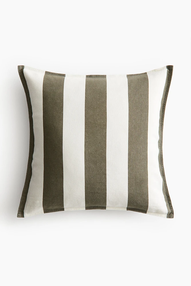 Housse de coussin en lin mélangé