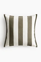 Housse de coussin en lin mélangé