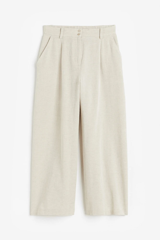 Linen-blend Pants