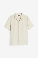 Regular Fit Linen-blend Shirt