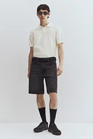 Regular Fit Textured-Knit Polo Shirt