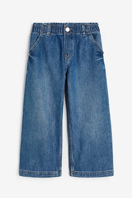 Wide Leg Paper-bag Jeans