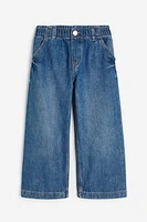 Wide Leg Paper-bag Jeans