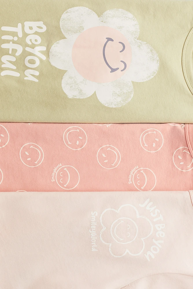 3-pack Printed Jersey Tops