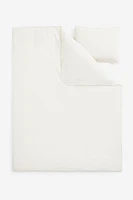 Linen-blend Twin Duvet Cover Set