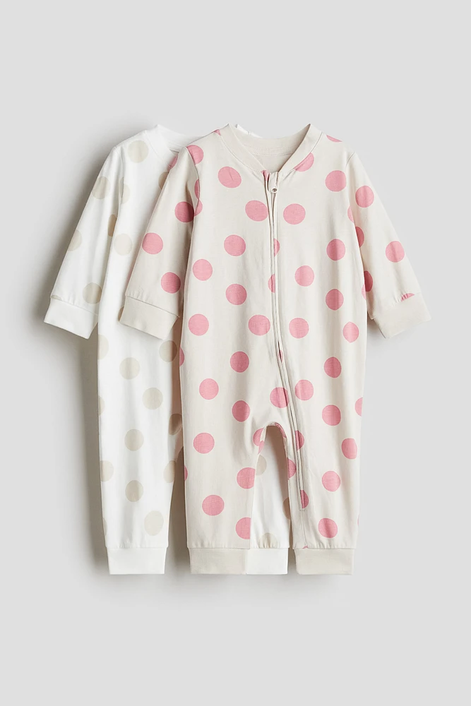 2-pack Cotton Pajama Jumpsuits
