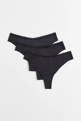 3-pack Jersey Invisible Brazilian Briefs