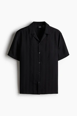 Regular Fit Textured-Weave Resort Shirt