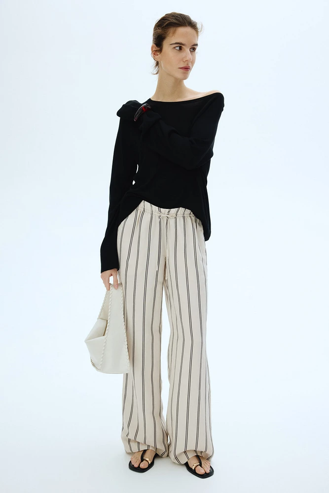 MAMA Before & After Linen-blend Pants