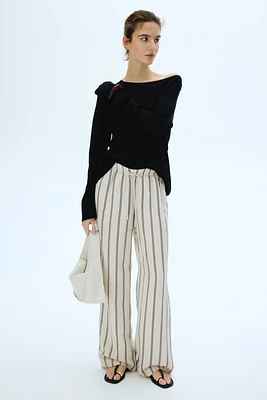 MAMA Before & After Linen-blend Pants